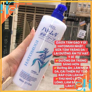 Sữa tắm trắng da Hatomugi Nhật Bản 800ml