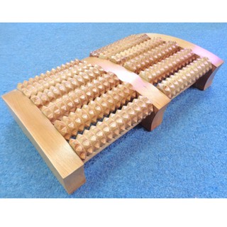 Bàn lăn gỗ massage chân 6 hàng đại