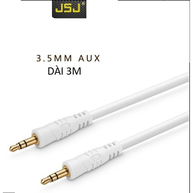 Dây loa 1 đầu 3.5 ra 1 đầu 3.5 JSJ dài 3m