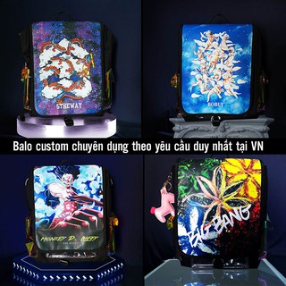 BALO CUSTOM VẼ MAY THỦ CÔNG TẶNG KÈM 1 HỘP ÁO TEE 100 COTTON