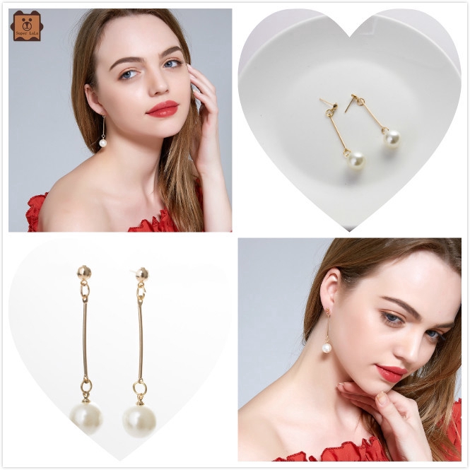 Khuyên tai tua rua dài phong cách Hàn Quốc thời trang cho nữ