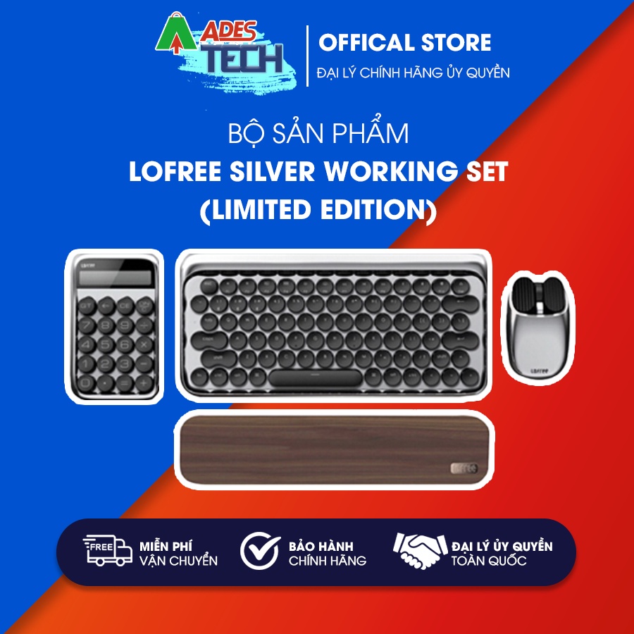 SET Lofree Silver Working Set  - Bảo hành chính hãng Xiaomi
