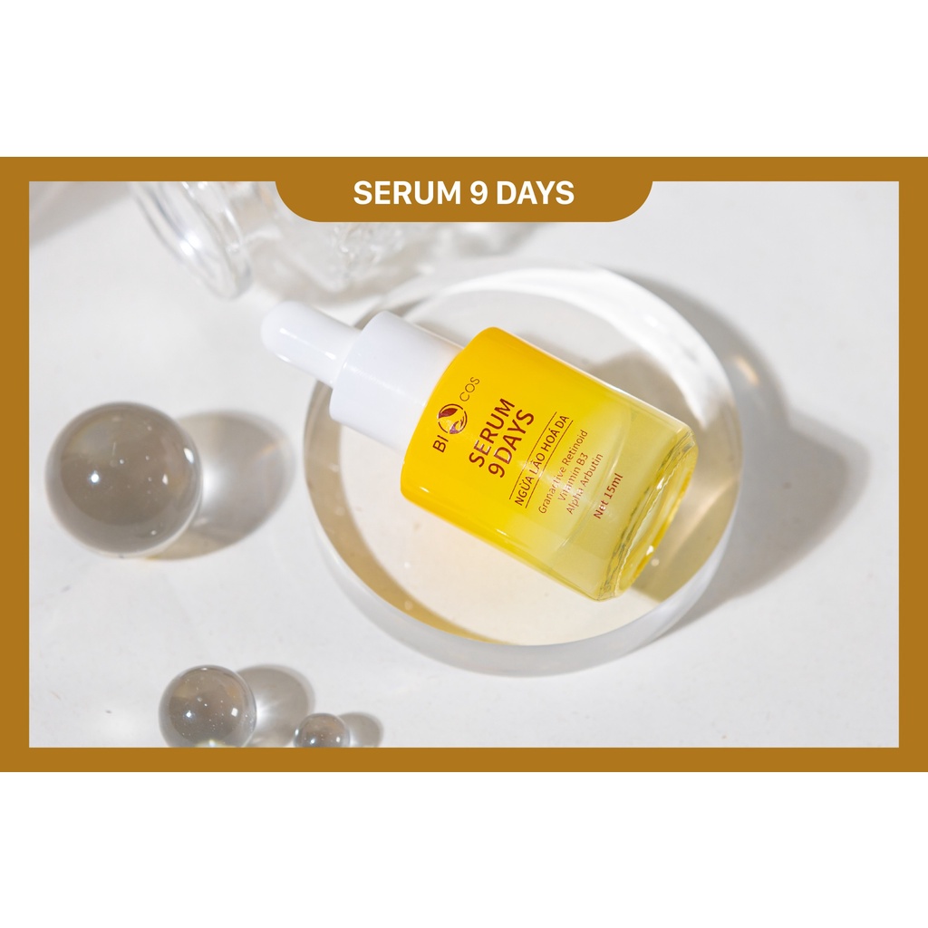 Retinoid - Serum 9 days , 9 ngày tái sinh, phục hồi và lấp đầy nếp nhăn, ngăn ngừa lão hóa da