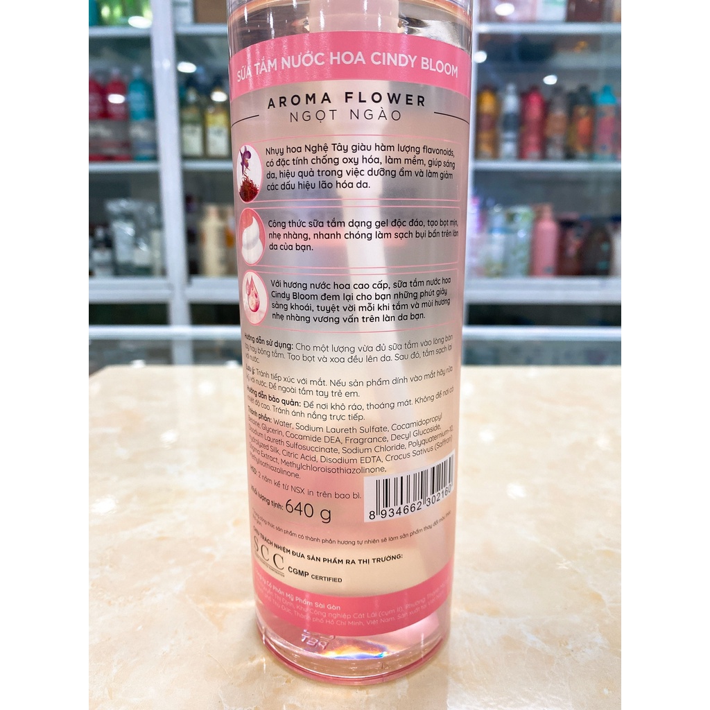 Sữa Tắm Hương Nước Hoa Cindy Bloom Perfumed Shower Gel 640g