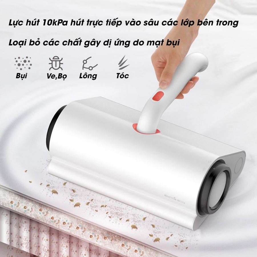 Máy hút bụi giường nệm loại bỏ Mite Deerma CM300 10000Pa 50 độ C tiêu diệt khuẩn và bọ rệp