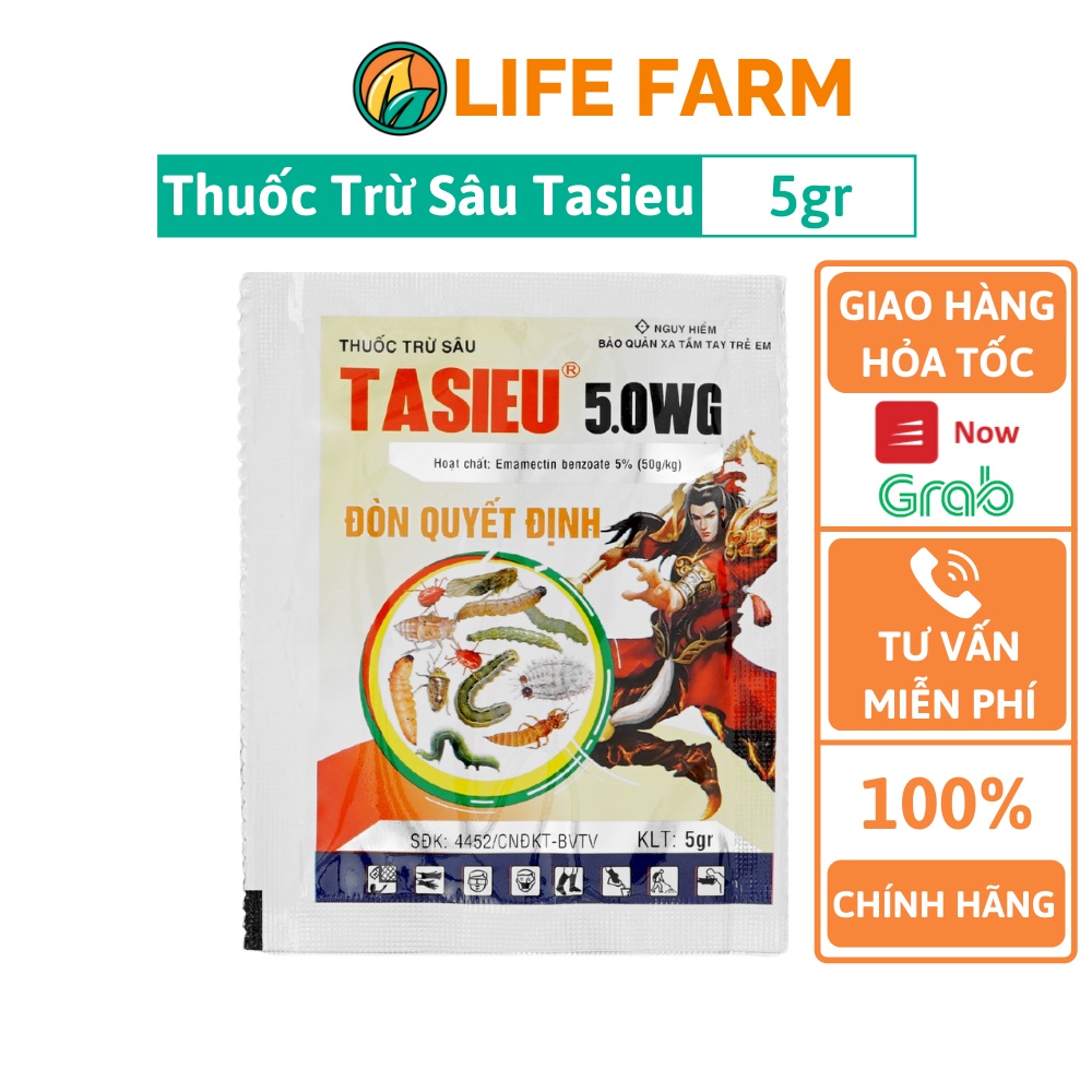 TASIEU 5.0WG Chuyên Tiêu Diệt Sâu Bọ Có Hại Cho Cây Trồng - Gói 5g (TTS-001-00TS).