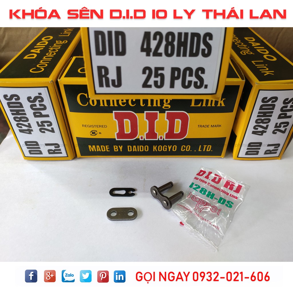 Khóa sên 10 ly D.I.D Thái Lan chính hiệu , giá tốt