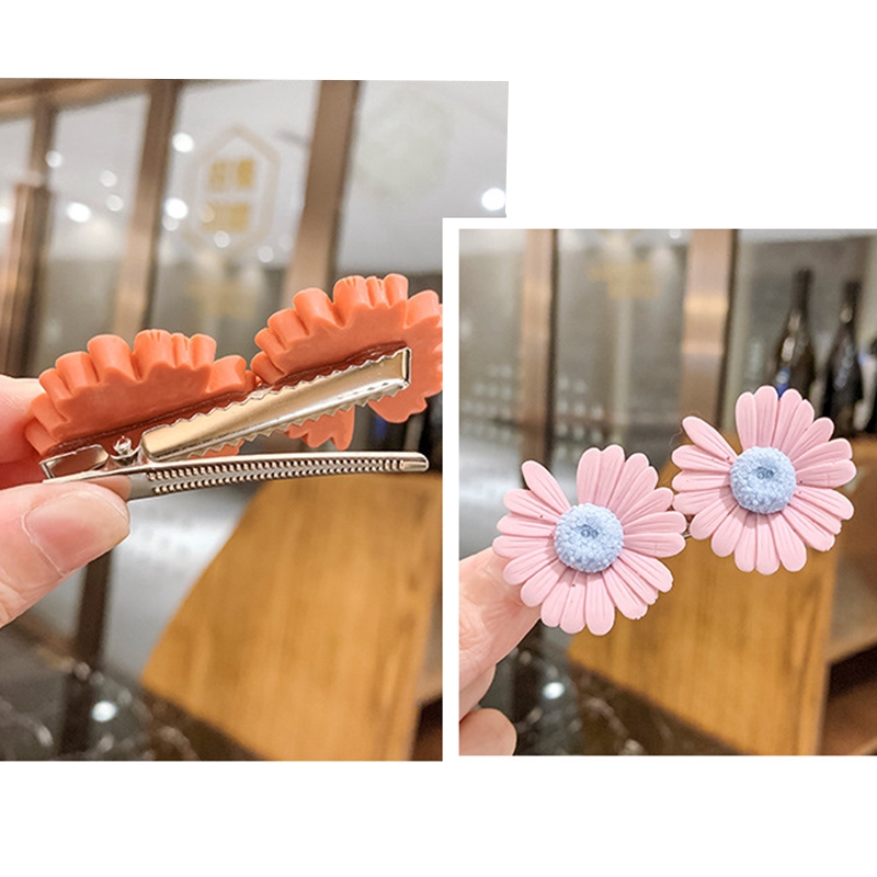 Kẹp Tóc Hình Hoa Cúc Xinh Xắn Dành Cho Bé Gái