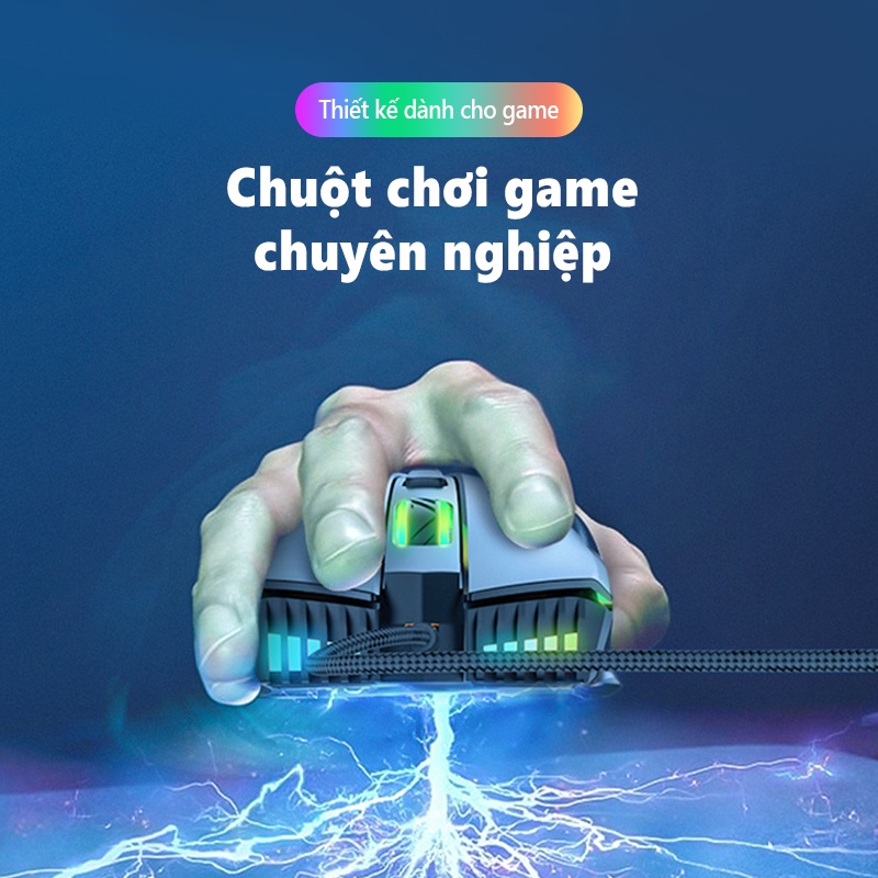 ONIKUMA  CW905 Chuột Chơi Game Có Dây Đèn Led RGB Cho Máy Tính Xách Tay, Máy Tính Để Bàn, PC - Bảo Hành 24 Tháng