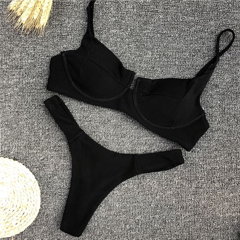 [Mã FAGREEN245 giảm 10% tối đa 30K đơn 99K] Bộ Đồ Bơi Màu Trơn Quyến Rũ Cho Nữ | BigBuy360 - bigbuy360.vn