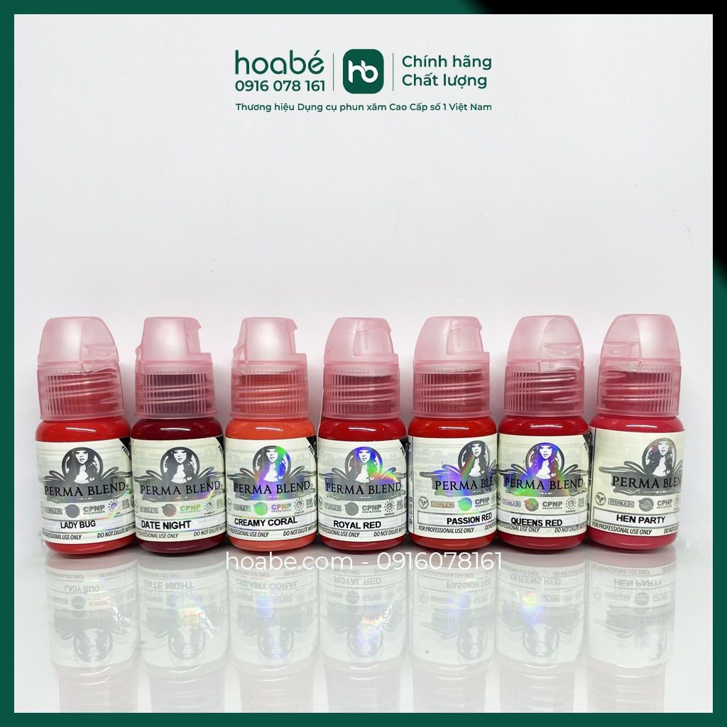 Mực Perma Blend Phun Xăm Môi Chân Mày Mí Tattoo Xăm Hình Chính Hãng Giá Rẻ DCPX HOA BÉ 2021