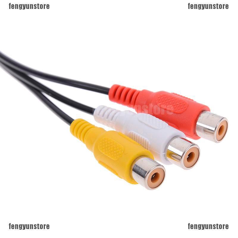 Cáp chuyển đổi từ cổng USB đực sang 3 cổng RCA cái