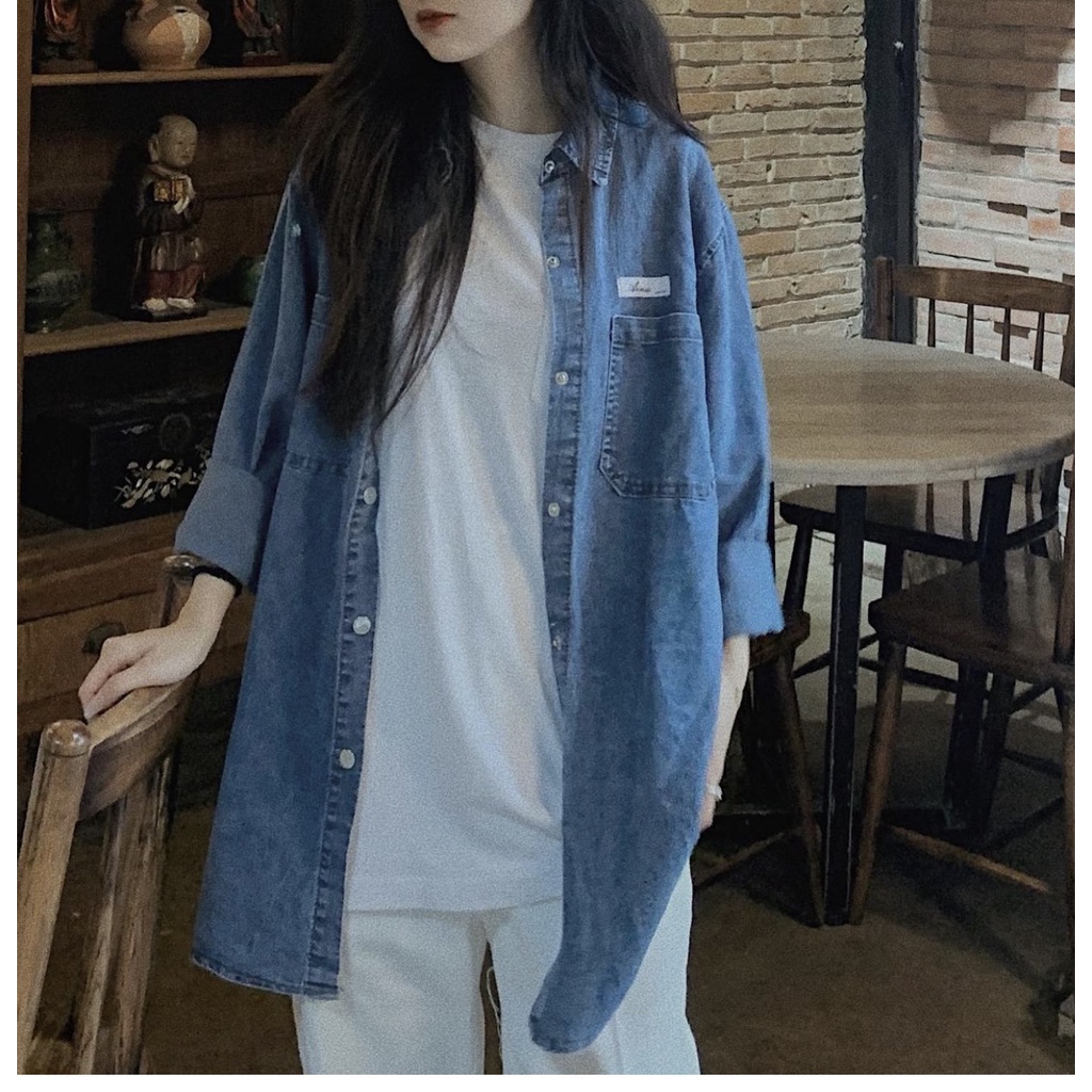 Áo sơmi bò 2 túi Quảng Châu CHANREEN