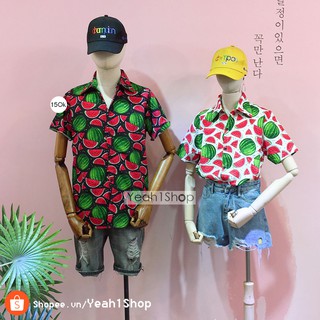 [Yeah1Shop]- Áo sơ mi dưa hấu (2 màu M, L, XL) (SMHH)