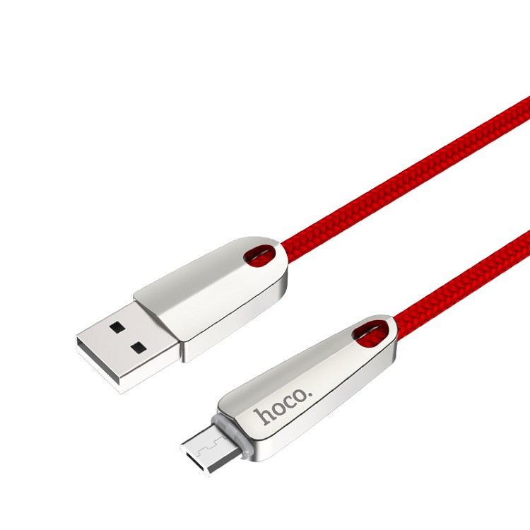 Cáp sạc nhanh⚡FREESHIP50K⚡ Hoco U35 Micro ngắt điện thông minh cho Samsung, Oppo,.. dài 1m2 - chính hãng