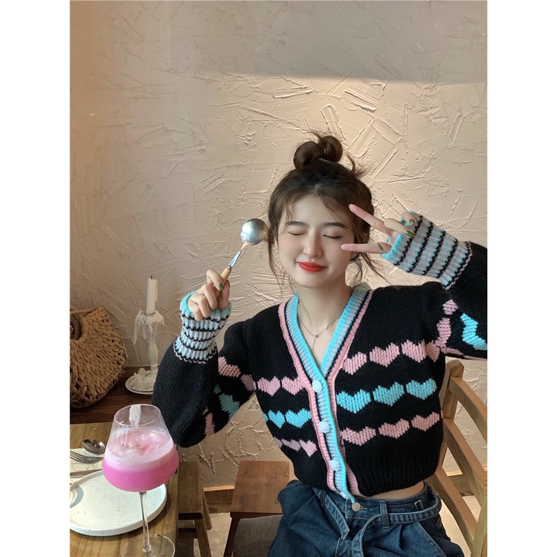 Áo len nữ, Áo len croptop kiểu dáng năng động trẻ trung hàng QC loại 1.