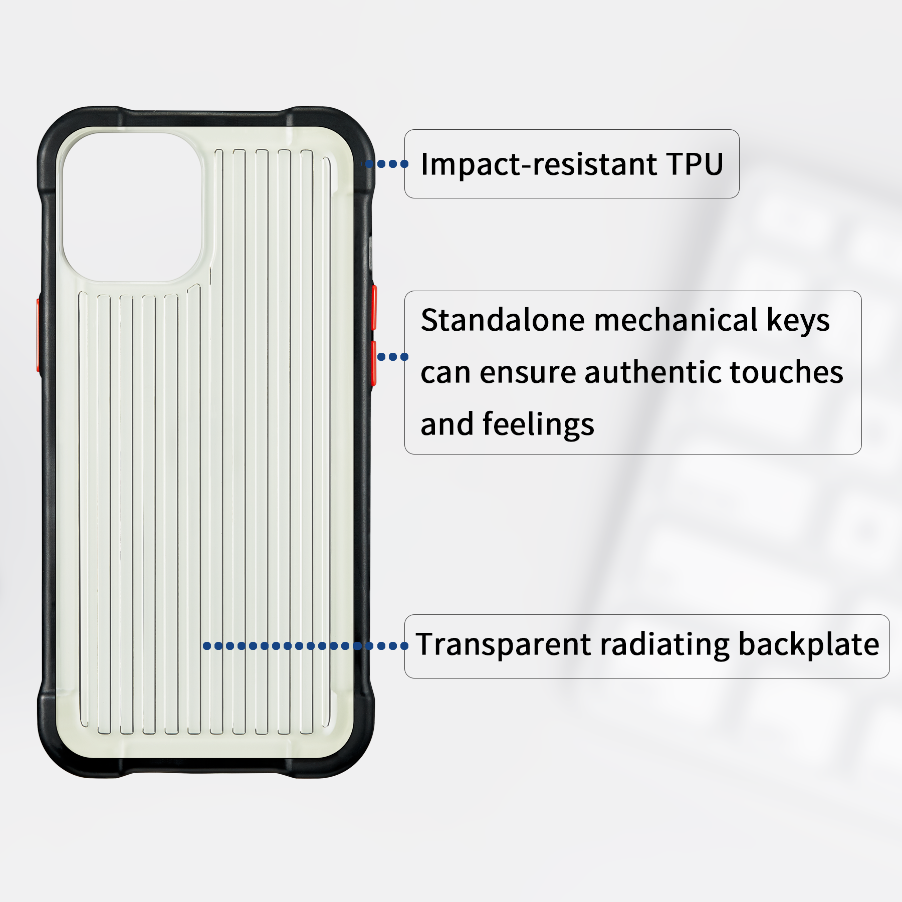 STANSTAR Case for iPhone 12 case is equipped with a tempered glass screen protector a transparent anti-scratch cover for [shakeproof] and [anti-scratch] purposes+ flexible TPU frame.