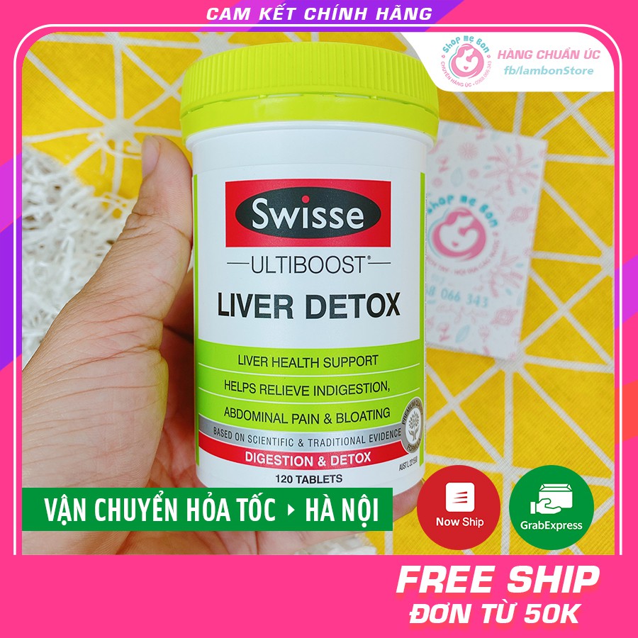 Viên uống Giải Độc Gan Swisse Ultiboost Liver Detox 60v, 120v, 200v - Úc