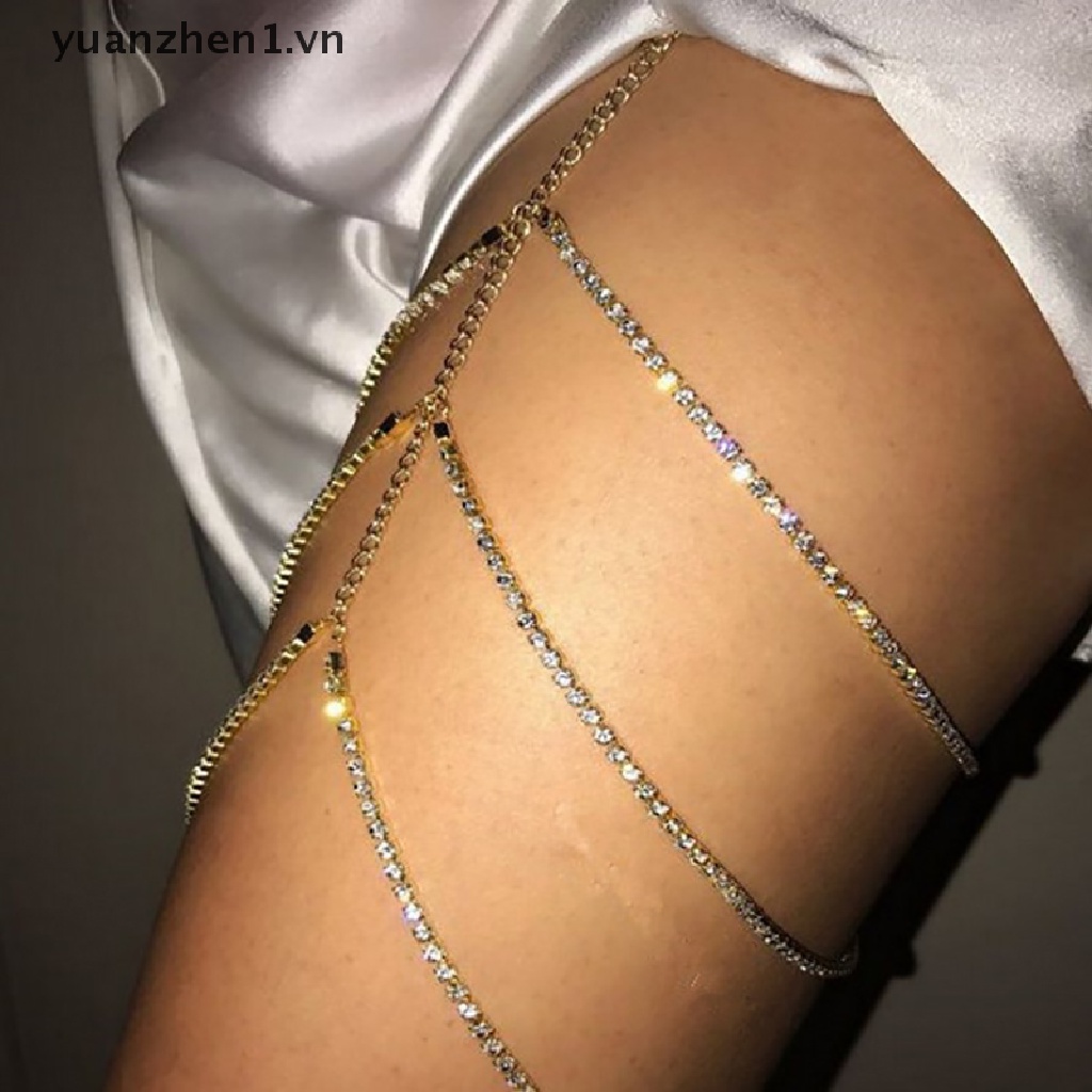Dây Mắt Xích Kim Loại Đeo Đùi Thời Trang Gợi Cảm Cho Nữ