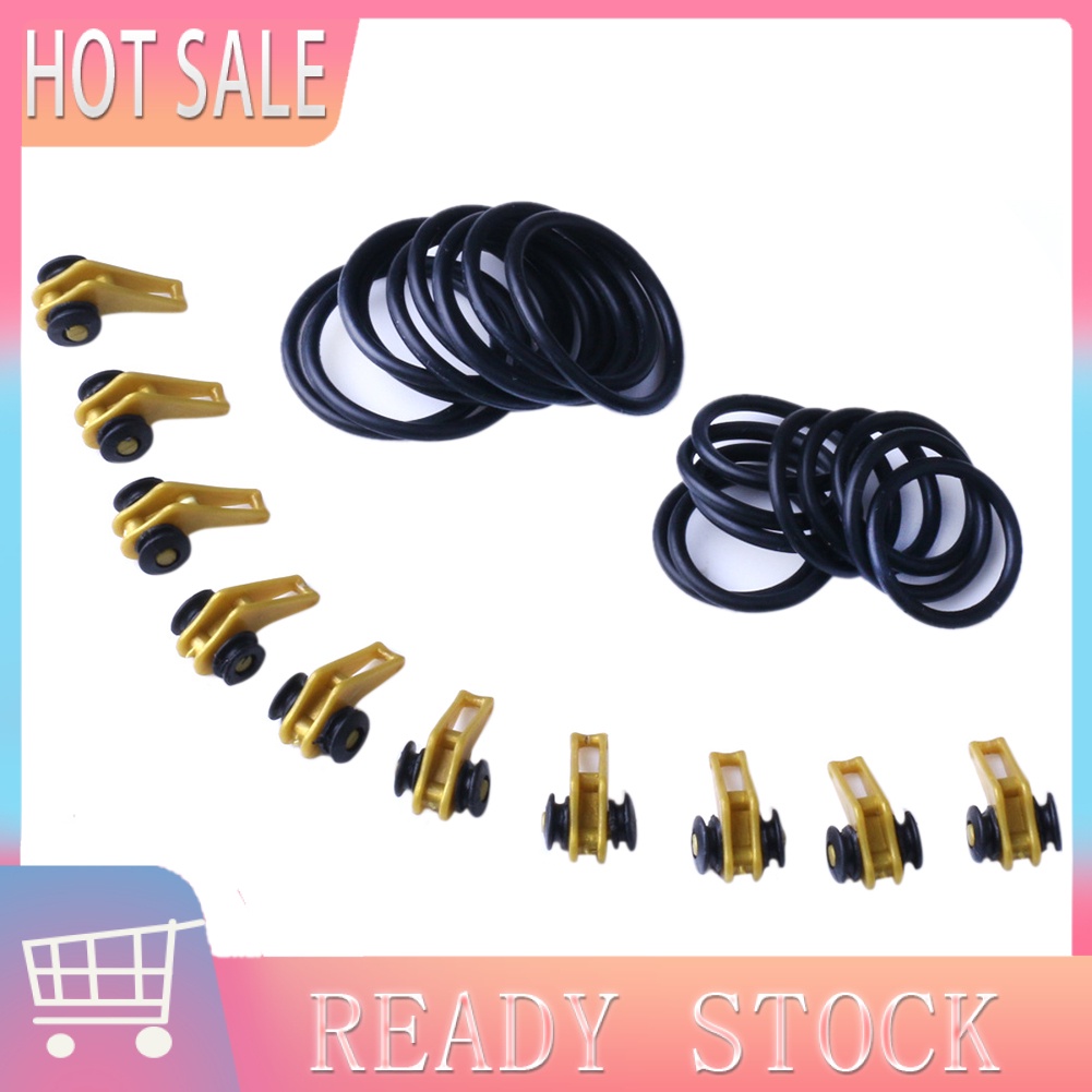 Set 10 giá đỡ cần câu cá có thể điều chỉnh kèm vòng cao su