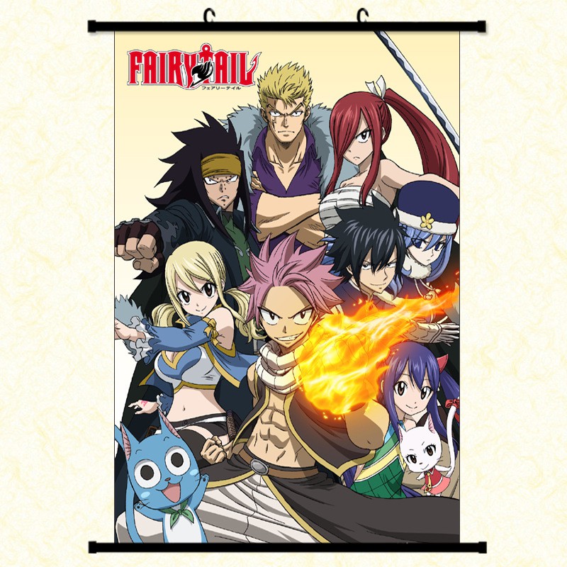 Poster vải anime Fairy Tail 02 30x45 tranh vải