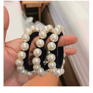 Dây buộc tóc đính hạt sang chảnh