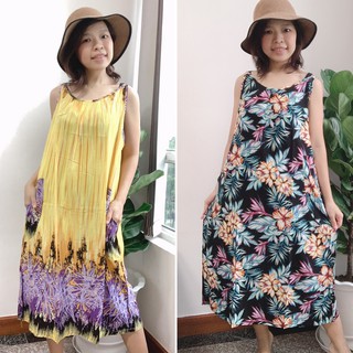 Đầm tole 2 túi vai nhí vải mát mềm size lớn