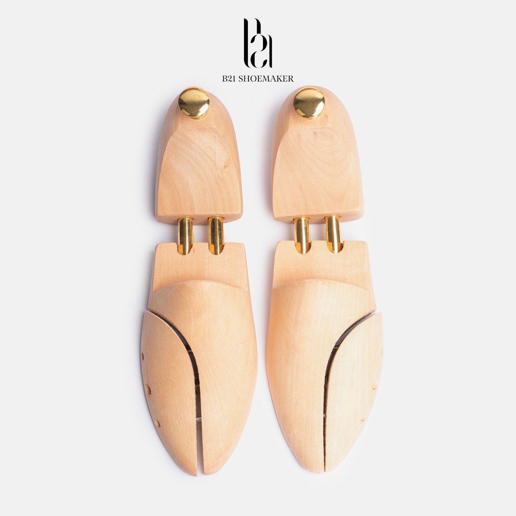 Cây Giữ Form Giày Gỗ Shoe Tree Gỗ Gụ Loại 1 Tự Nhiên Cao Cấp Không Mùi Hút Ẩm Hiệu Quả Chống Hôi Chân - B21 Shoemaker