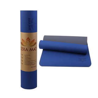 Thảm Tập Yoga TPE ZERA MAT❤️FREESHIP❤️ 8mm 2 Lớp, Bám Tốt, Thấm Hút Mồ Hôi, Dễ Vệ Sinh, Không Mùi Hôi ❤️Tặng Túi Thảm ❤️