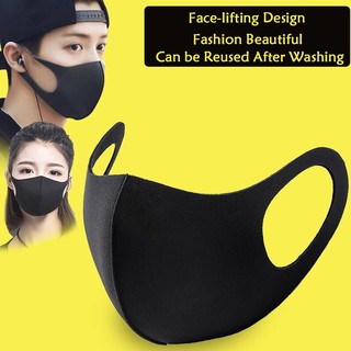 Khẩu trang chống bụi 3D màu trơn