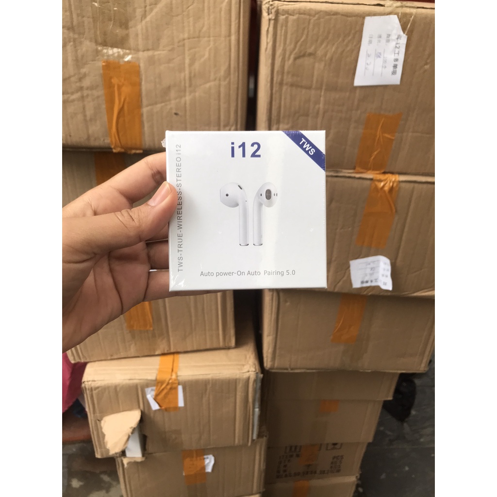Tai Nghe Bluetooth Không Dây inpods i12 TWS cảm ứng