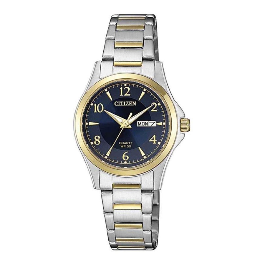 Đồng Hồ Nữ Citizen Dây Thép Không Gỉ EQ0595-55L - Mặt Xanh