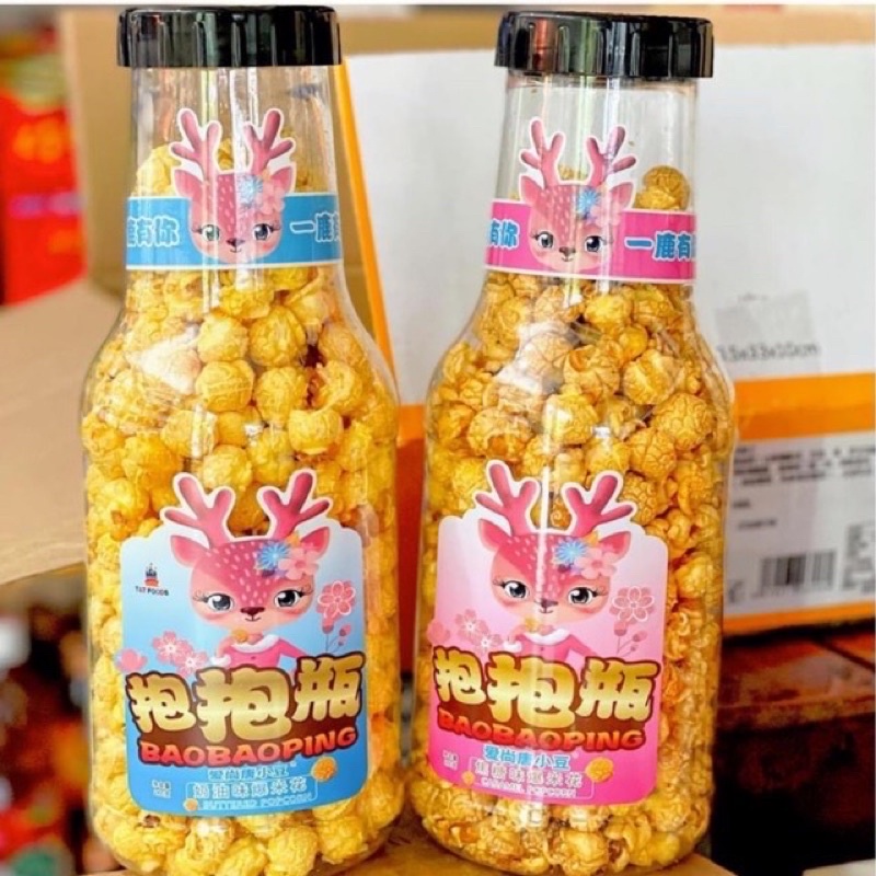 Chai bỏng ngô - bắp rang bơ vị hoa quả khổng lồ / mini siêu hot