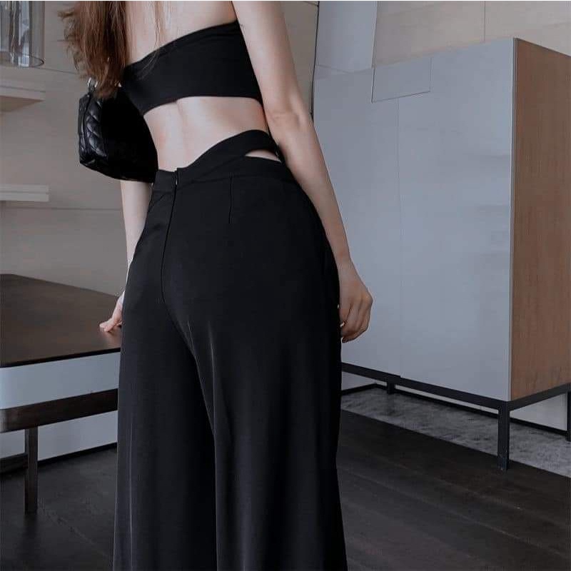 Quần Vải Ống Rộng Kiểu Thời Trang Nữ