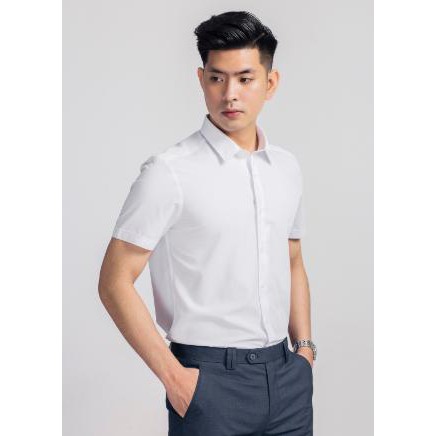 Áo sơ mi ARISTINO ngắn tay trắng tinh slim- ASS182s7