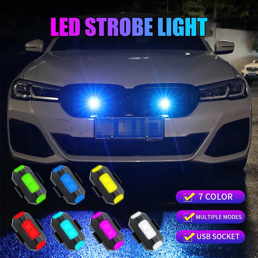 Đèn led Cảnh Báo Không Dây Hình Đôi Cánh Cố Định Cho Xe Đạp / Xe Máy