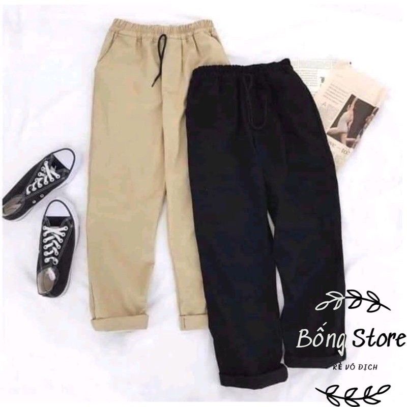 Quần baggy kaki trơn 3 màu siêu xinh