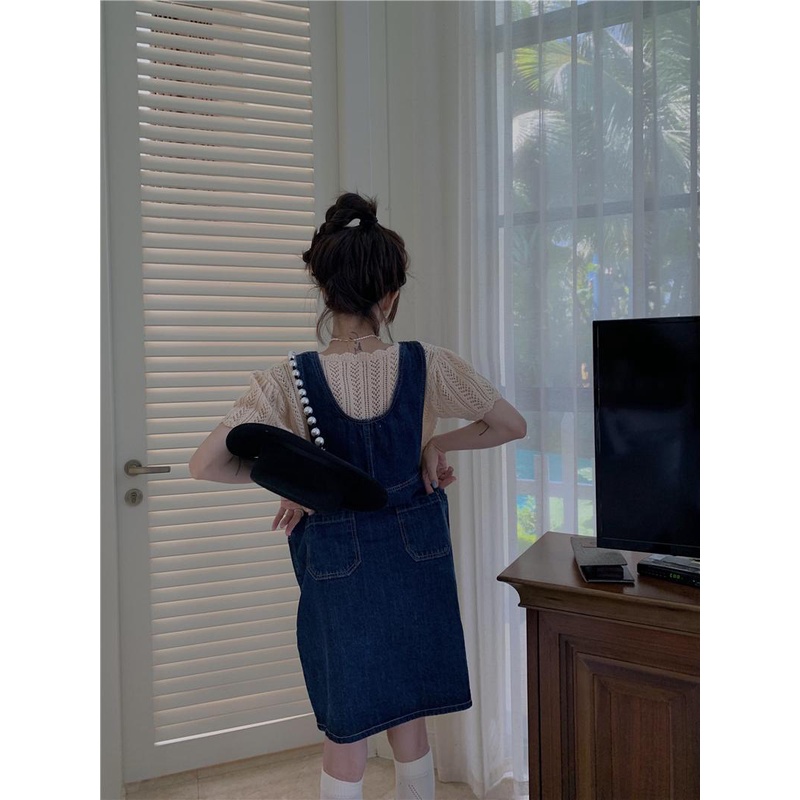 Đầm Yếm Jeans Thời Trang Dành Cho Nữ