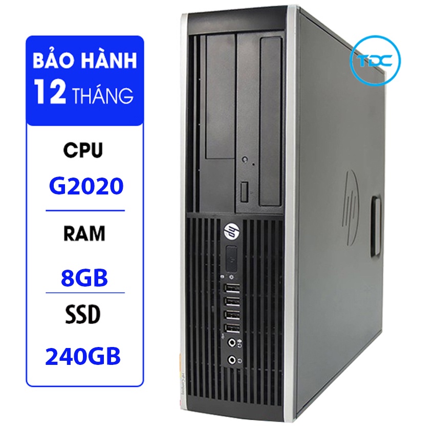 Case máy tính đồng bộ HP Compaq 6300 SFF CPU G2020 Ram 8GB SSD 240GB Tặng USB thu Wifi, Bảo hành 12 tháng