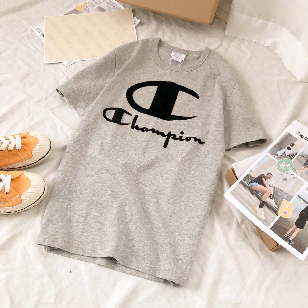 Áo Thun Cham.pion In Logo Phong Cách Hàn Quốc | BigBuy360 - bigbuy360.vn