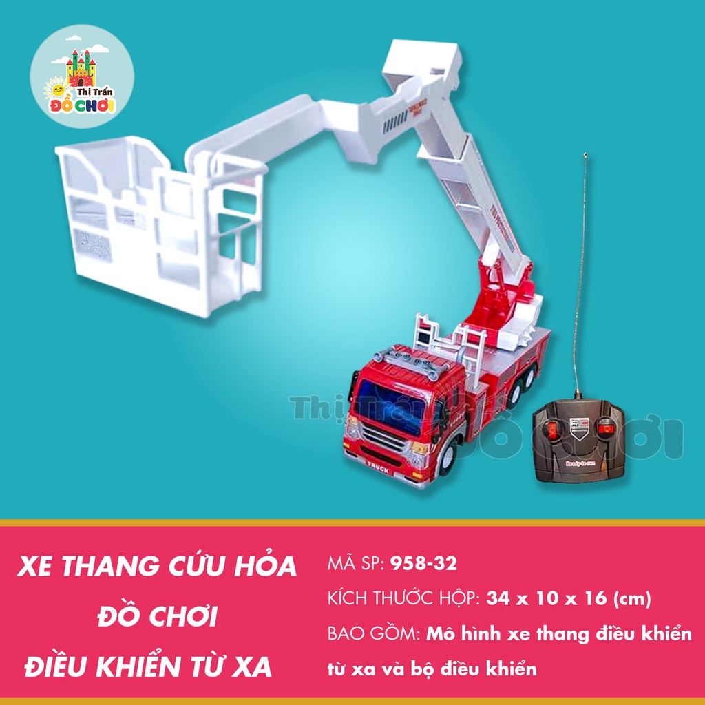 Bộ đồ chơi các loại xe điều khiển từ xa dùng pin cho bé - Thị trấn đồ chơi