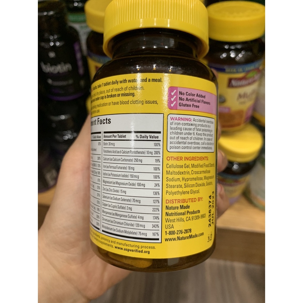 Multivitamin for her- Vitamin Tổng hợp cho Phụ nữ - NATURE MADE - 90 viên