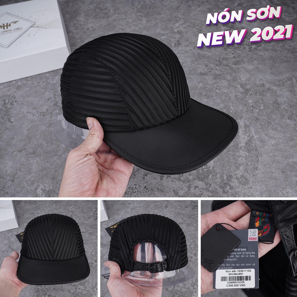 Mũ Lưỡi Trai Vải Dù Cao Cấp Jussy Họa Tiết Sọc Gân Cá Voi Kiểu Dáng Nón Lưỡi Trai Nam Nữ Thời Trang Full Tem Mạc