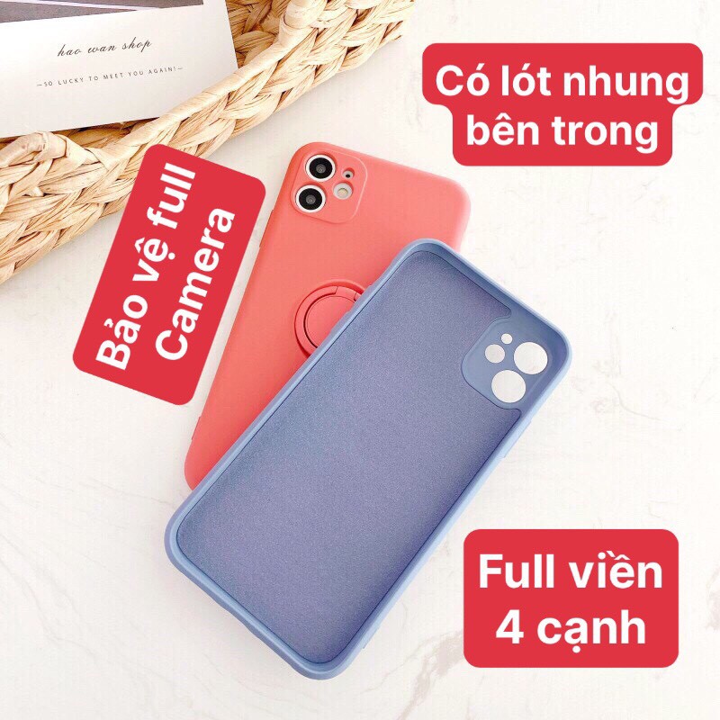 Ốp Lưng Iphone Chống Bẩn Kèm Iring Nhẫm