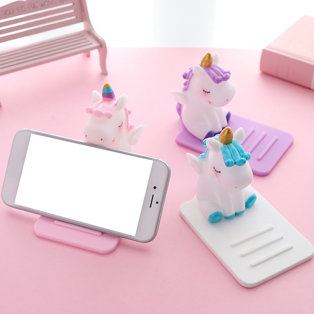 Giá đỡ điện thoại hình kỳ lân dễ thương có thể điều chỉnh