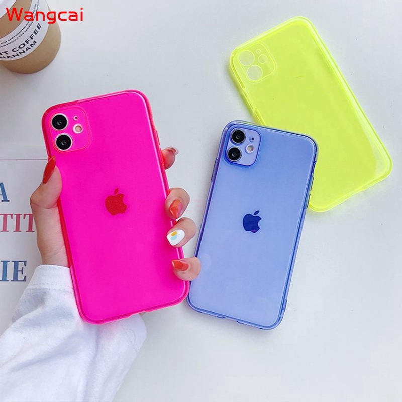 Ốp lưng iphone TPU trong suốt màu dạ quang Ip12 Pro Max/11 Pro Max X XS Max XR Iphone Iphone7 8 Plus – Case Mine