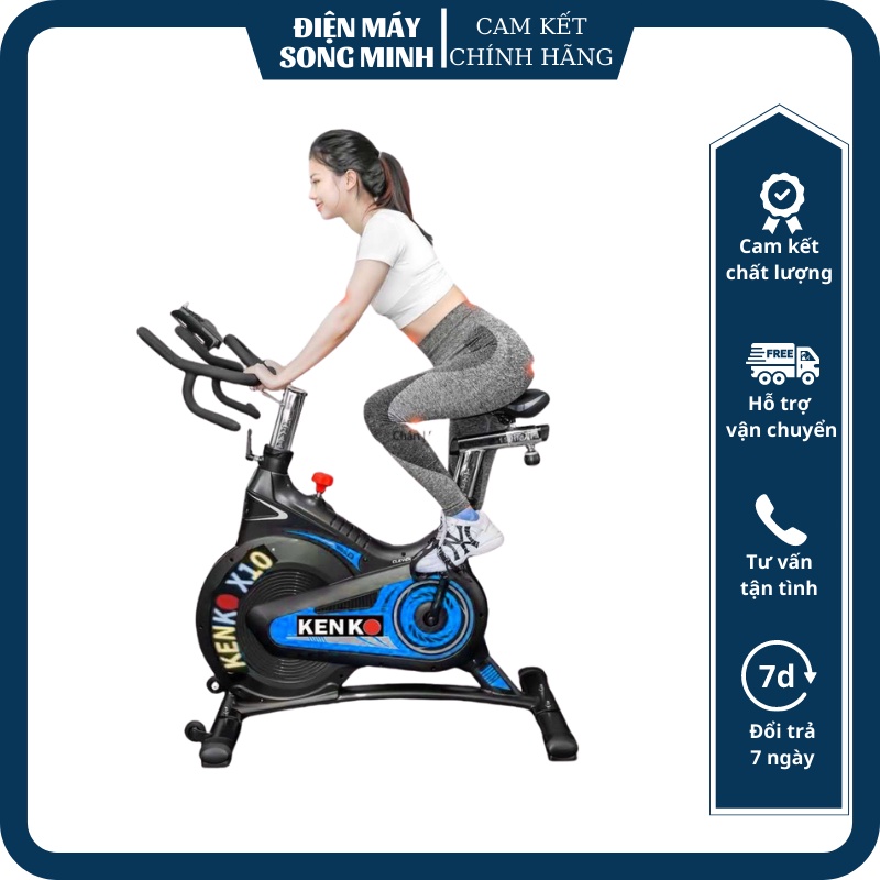Xe Đạp Thể Dục Cao Cấp Kenko X10- Tặng Ngay Dây Curoa Cao Câp Trị Giá 500k