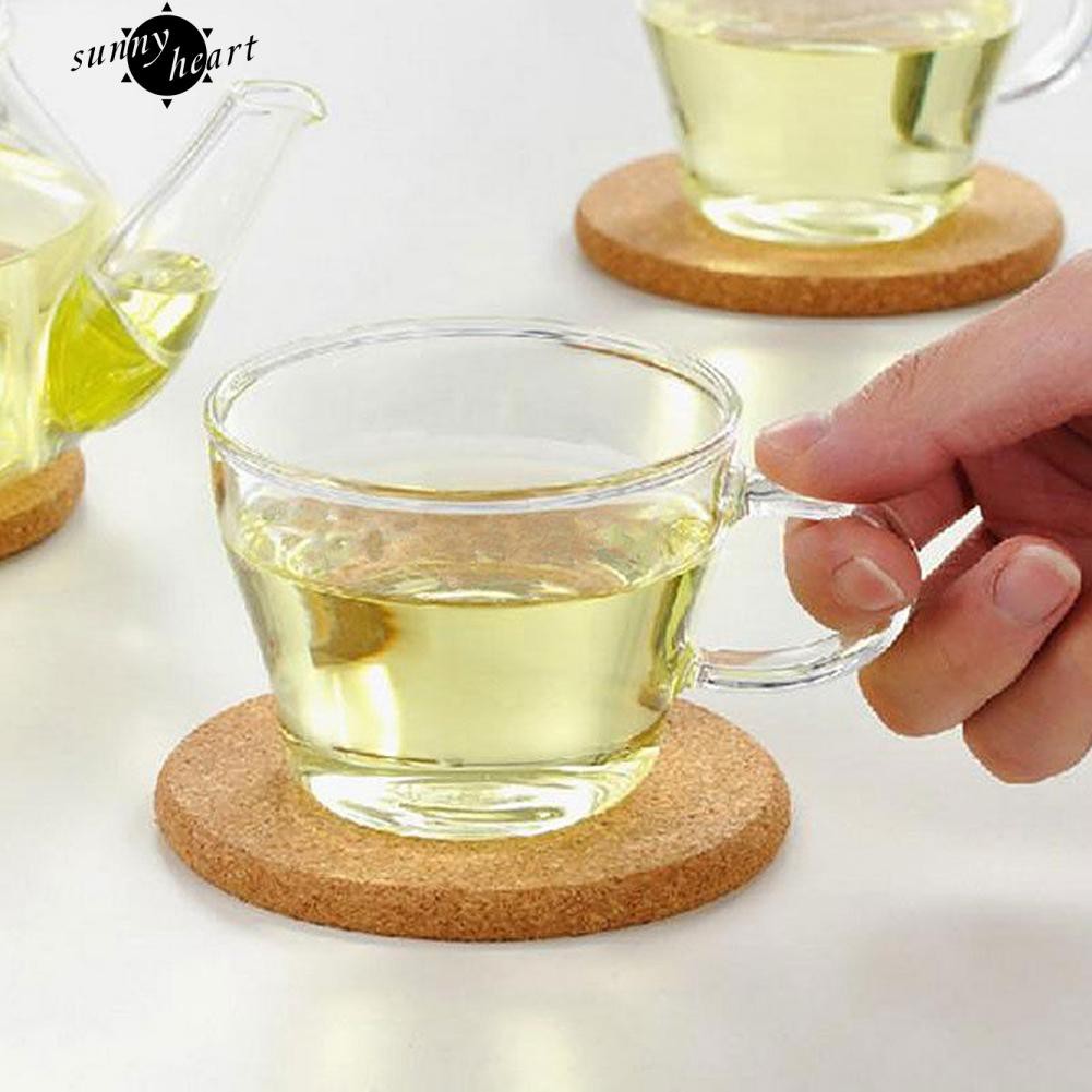 6 Đế Lót Ly Tròn Bằng Gỗ