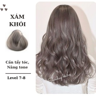 Thuốc Nhuộm Tóc Màu Xám Khói
