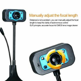 Webcam Máy Tính Có Đèn Led 4 Bóng